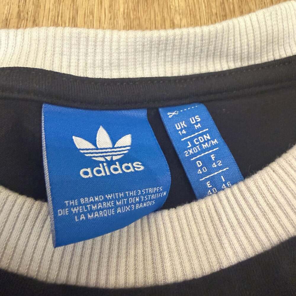 Adidas Originals Trefoil 3-Stripes Long Sleeve Shirt Size M - Picture 8 of 8
